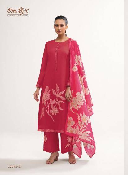 Omtex eshvi ikat Wholesale dress material market rates in Mumbai